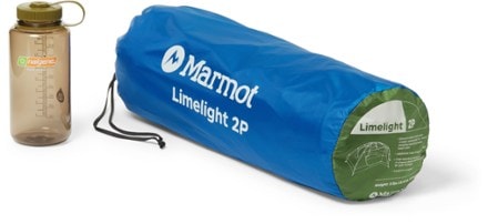 Marmot Limelight 2P with Footprint Stuff sack (32oz bottle not included) (Foliage/Dark Azure)