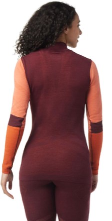 Smartwool Intraknit Thermal Merino Colorblock Quarter-Zip Base Layer Top - Women's 2