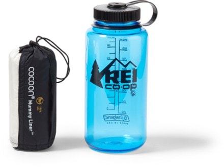 COCOON Silk Mummy Liner Stuff sack (32oz. water bottle sold separately) (Natural)