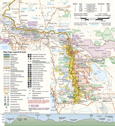 National Geographic Pacific Crest Trail Topographic Map Guide: San Jacinto and Laguna Mountains 1