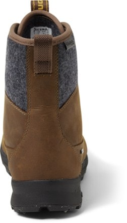 ICEBUG Adak Wool BUGrip Boots - Men's Back view (Coffee/Grey)