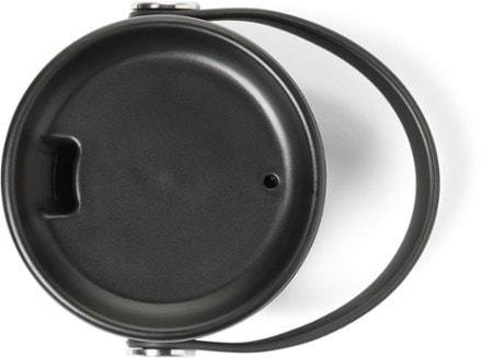 Hydro Flask Wide-Mouth Flex Sip Lid Opened view  (Black)