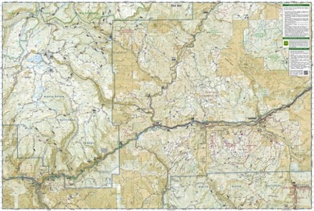 National Geographic Flat Tops South Topographic Map 1