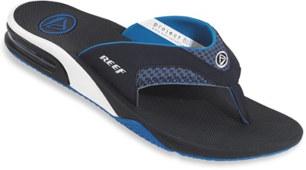 reef blue flip flops