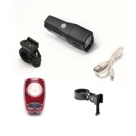 Cygolite City Micro 1200 Headlight and Hotshot 180 Taillight USB-C Bicycle Light Set 0