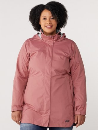 REI Co-op Rainier Long Line Rain Jacket - Women's Plus Sizes 1