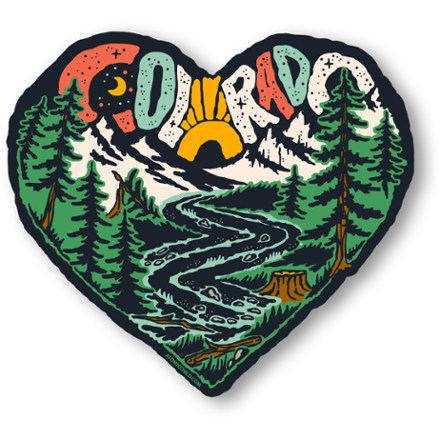 Atomicchild Colorado Heart Sticker 0