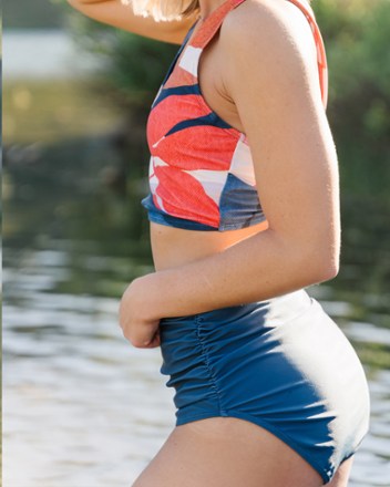 Nani Swimwear Ruched High Rise Swimsuit Bottoms - Women's 5