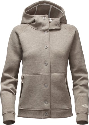 north face button hoodie