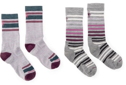 Smartwool Everyday Spruce Street/Top Split Cushion Crew Socks - Women's - 2 Pairs 0