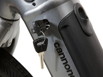 Cannondale Adventure Neo 4 Bike Locking battery compartment (Charcoal Gray)
