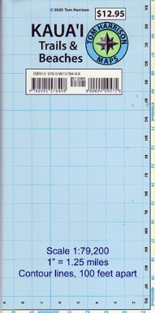 Tom Harrison Cartography Kaua'i Trails and Beaches Map 0