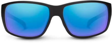 Suncloud Milestone Polarized Sunglasses Matte Black Polarized Blue Mirror