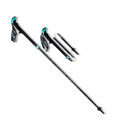 leki women's micro vario carbon walking pole