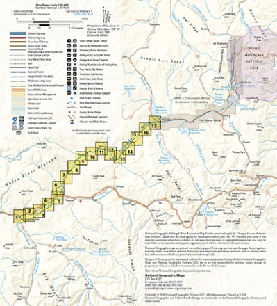 National Geographic Colorado River Fishing & River Recreation Map Guide: Kremmling to Glenwood Springs 2