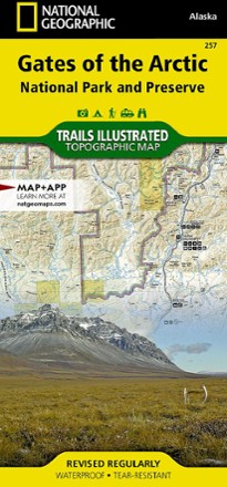 National Geographic Gates of the Arctic National Park and Preserve Trail Map 0