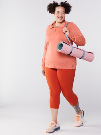 REI Co-op Merino 185 Long-Sleeve Half-Zip Base Layer Top - Women's Plus Sizes 3