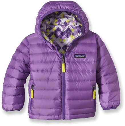 Patagonia Baby Reversible Down Sweater Hoodie - Toddler Girls' | REI Co-op