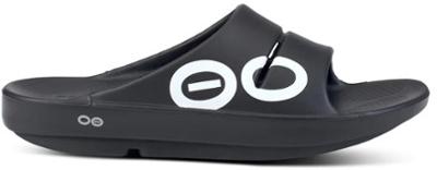 OOFOS OOahh Sport Slide Sandals Black 4 Mens/6 Womens