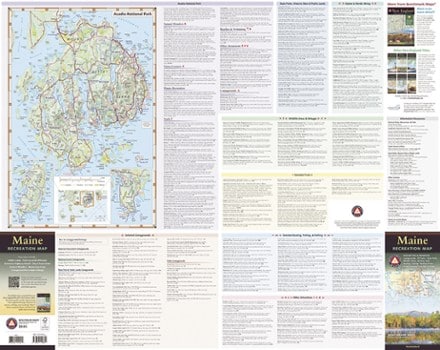 Benchmark Maps Maine Recreation Map 2