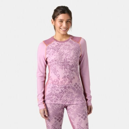 Helly Hansen LIFA Merino Midweight Graphic Base Layer Crew Top - Women's 1