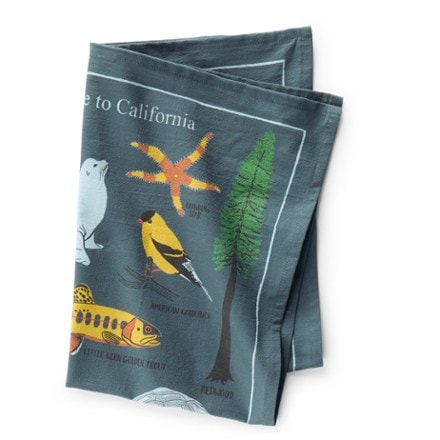 Claudia Pearson Field Guide to California Tea Towel 3