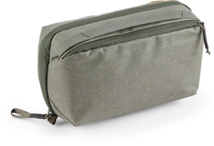 Peak Design Wash Pouch 3/4 rear view (Sage)