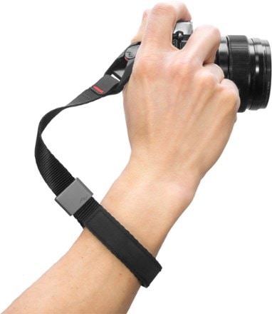 Peak Design Cuff Wrist Strap In use (Black)