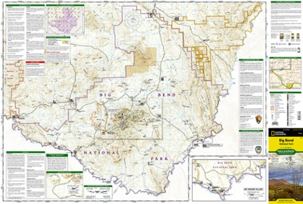 National Geographic Big Bend National Park Trail Map 2