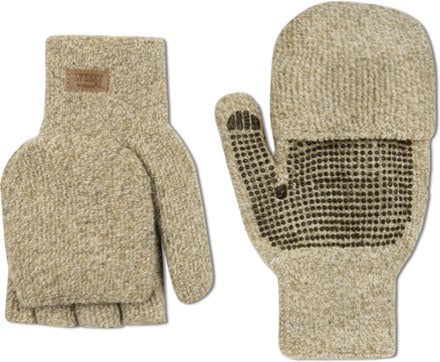 Mens wool convertible mittens on sale