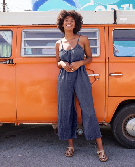 Location Image for Taj Hemp Strappy Jumpsuit - Women's