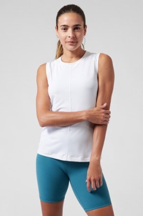 ATHLETA Women's Tank Top Built in Support Bra* Caps included