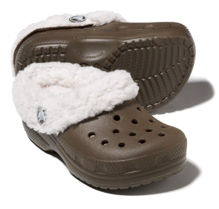 crocs with removable fur