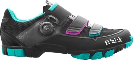 M6B Donna Mountain Bike Shoes Women s Black Anthracite Emerald Green 37 EU