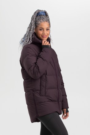 womens black padded parka