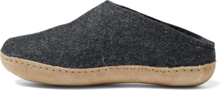 glerups Model B Slip-On Slippers - Women's Left view (Charcoal)