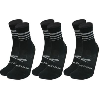 Brooks Run-In Crew Socks - 3 Pairs Black S