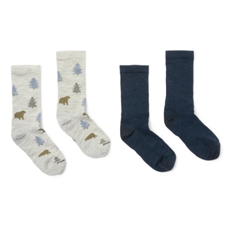Smartwool Through the Trees/Anchor Everyday Crew Socks - Men's - 2 Pairs 2
