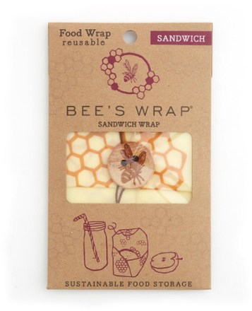 Bee's Wrap Sandwich Wrap - Honeycomb Print 1