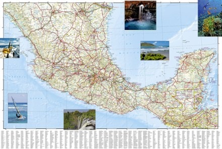 National Geographic Mexico Adventure Travel Map 1