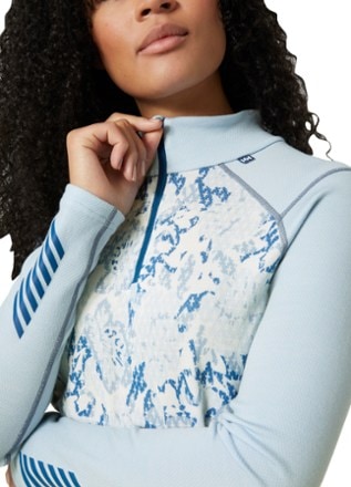 Helly Hansen LIFA Merino Midweight 2-In-1 Graphic Half-Zip Base Layer Top - Women's 4