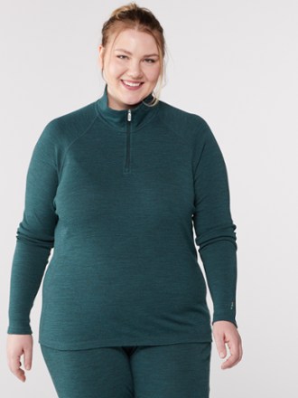 Smartwool Classic Thermal Merino Quarter-Zip Base Layer Top - Women's Plus Sizes 1