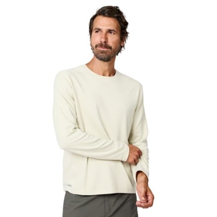 Free Country Sueded Pique Long-Sleeve Crew Shirt - Men's 0