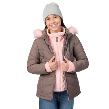 Free Country Bib Insulated Puffer Jacket - Girls' 3