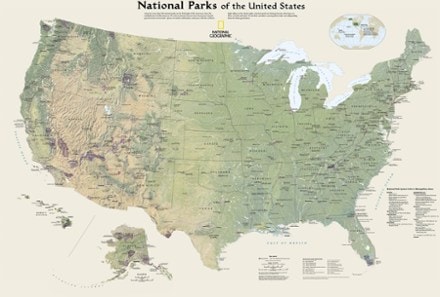 National Geographic National Parks of the United States Touring Map & Guide 1