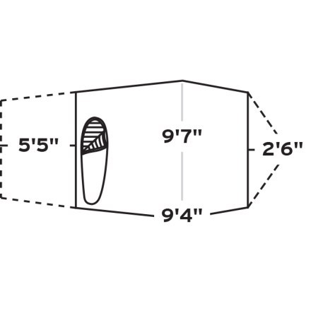 Tent Floor Plan (Yellow/Moss)