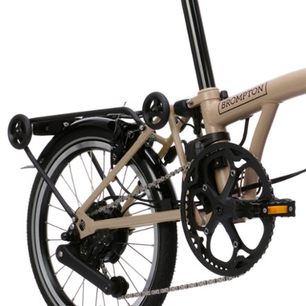 Brompton C Line Electric 4-Speed Mid Handlebar Bike with Rack 3