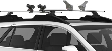 Yakima HandRoll Kayak Rack Mounts - Pair Front quarter view