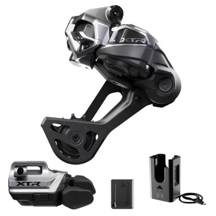 Shimano XTR Di2 M9250 SGS Long-Cage Rear Derailleur and Shifter Upgrade Kit - I-SPEC 0