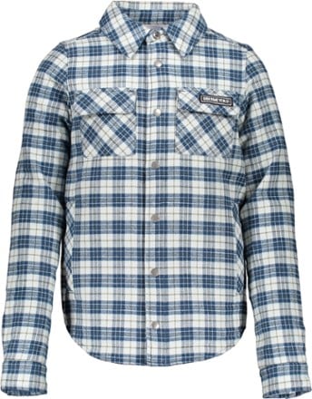 Obermeyer Avery Flannel Insulated Shirt Jacket - Icy Mey Plaid - Boys' 0